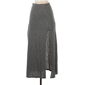 American Eagle Outfitters size XS black and white striped maxi skirt with slit